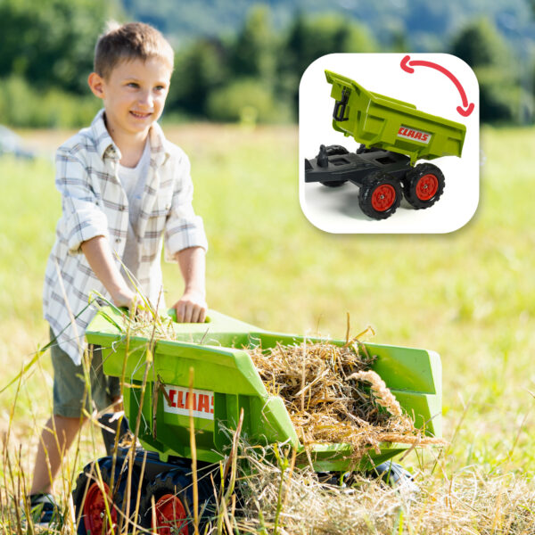 Enfant avec remorque basculante Claas