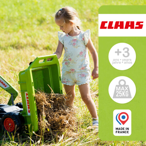 Enfant avec remorque basculante Claas