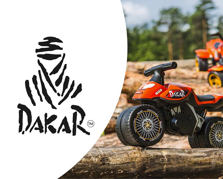 jouet roulant pour enfant de la licence Dakar