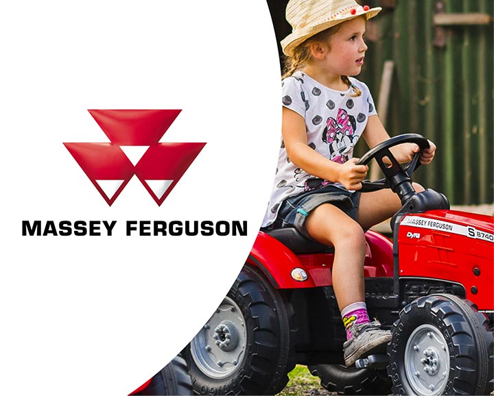 jouet roulant pour enfant de la licence Massey Ferguson