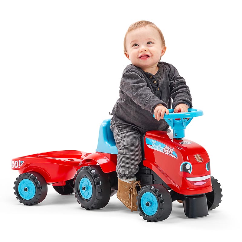 Go! ride-on tractor With trailer - Toys FALK | that rolls
