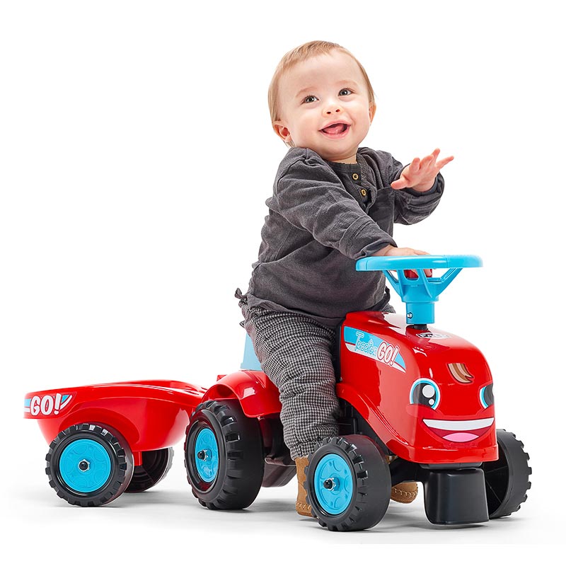 Go! ride-on tractor With FALK Toys - rolls that | trailer