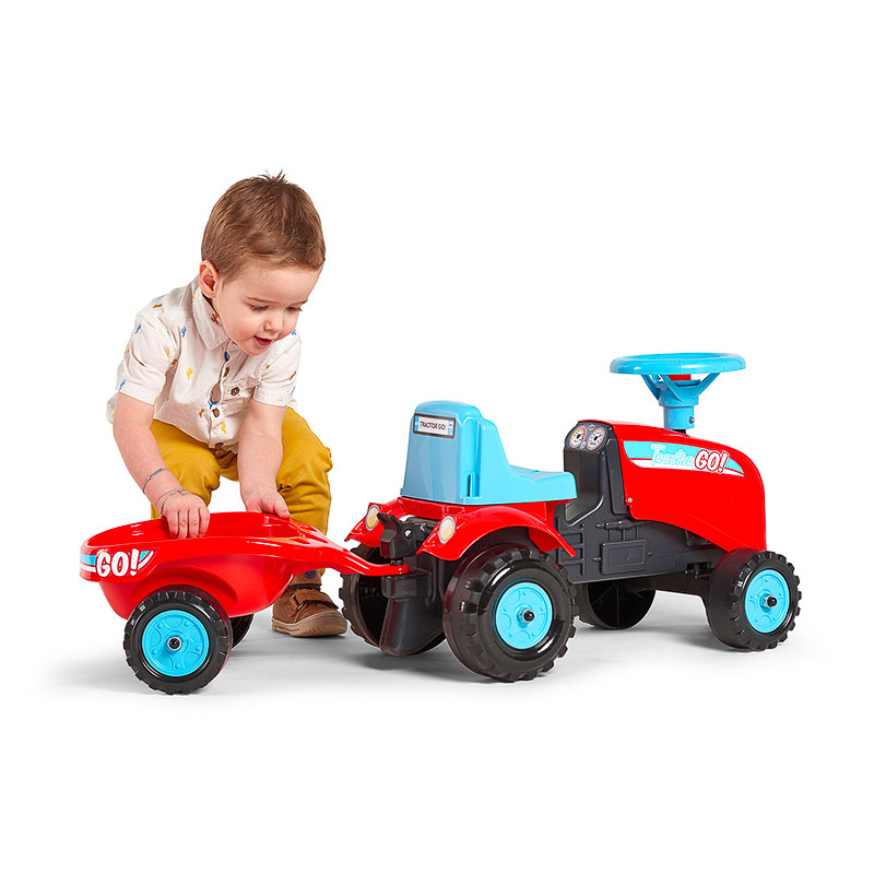 Go! ride-on tractor With trailer - FALK rolls that | Toys