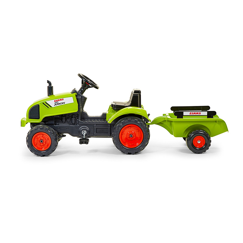 Falk 2041C Traktor Anhänger Kinderfahrzeuge Spielzeug Sport Garten grün Räder 