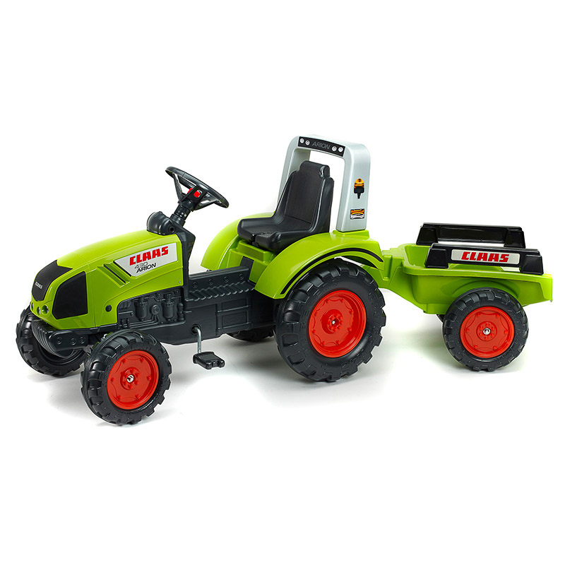 Falk – Traktor mit Pedalen Case IH mit Anhänger – ab 3 Jahren Lenkrad mit  Hupe – Sitz verstellbar – 996AB: : Toys