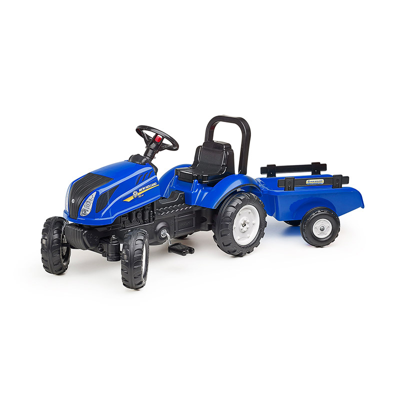 - | Traktor Toys FALK rolls mit New that Holland Anhänger
