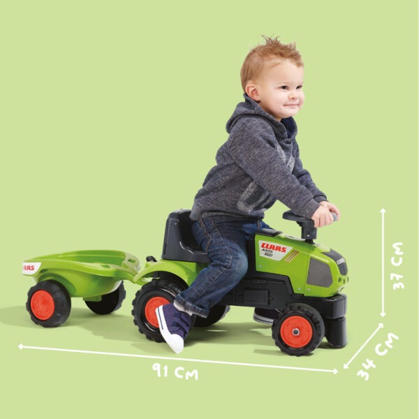 Dimensions - Enfant sur Porteur Tracteur Baby Claas