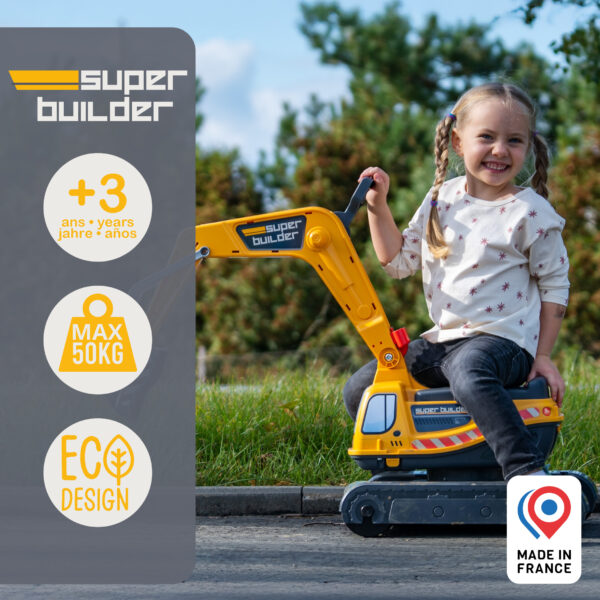 Enfant sur Pelleteuse Super builder