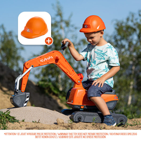 Enfant sur Pelleteuse Kubota