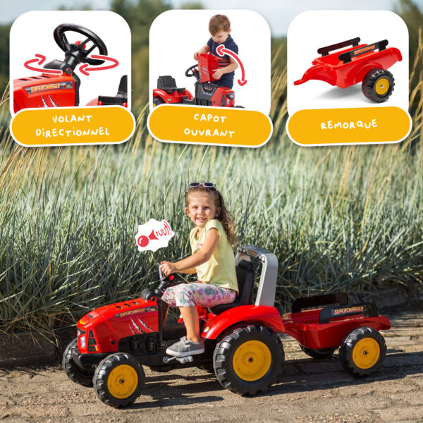 Enfant sur tracteur Supercharger
