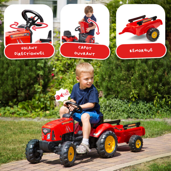 Enfant sur tracteur
