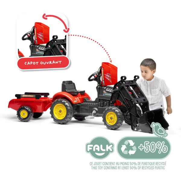 Enfant avec tracteur Supercharger