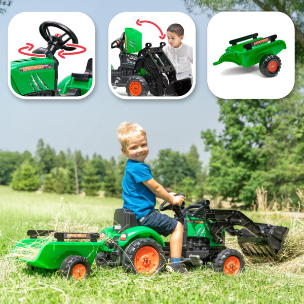 Fonctions - Enfant sur tractopelle Supercharger