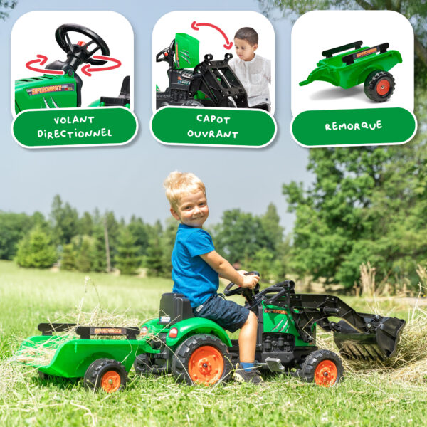 Enfant sur tracteur Supercharger