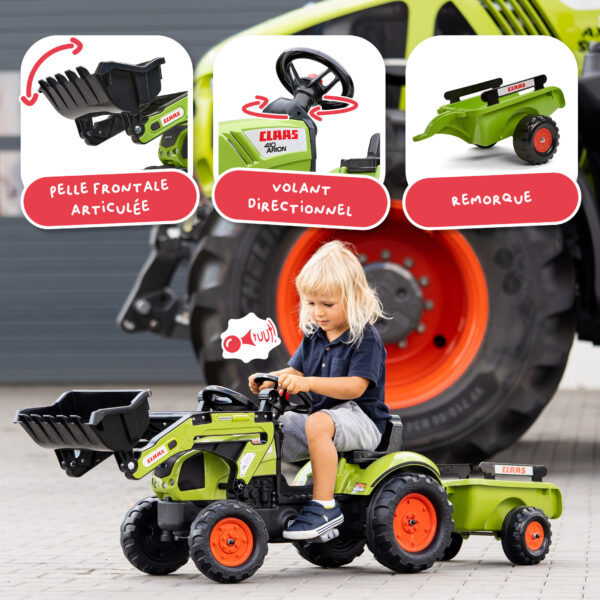 Enfant sur tracteur Claas