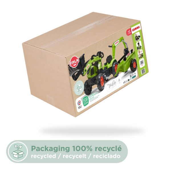 Packaging tractopelle Claas
