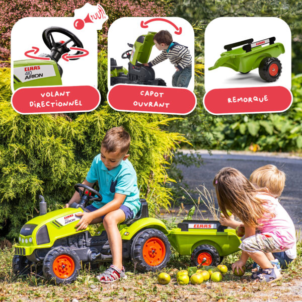 Enfant sur tracteur Claas