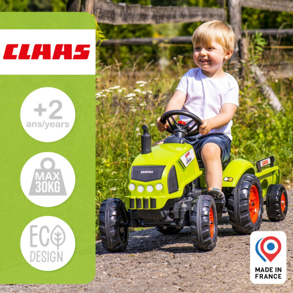 Enfant sur tracteur Claas