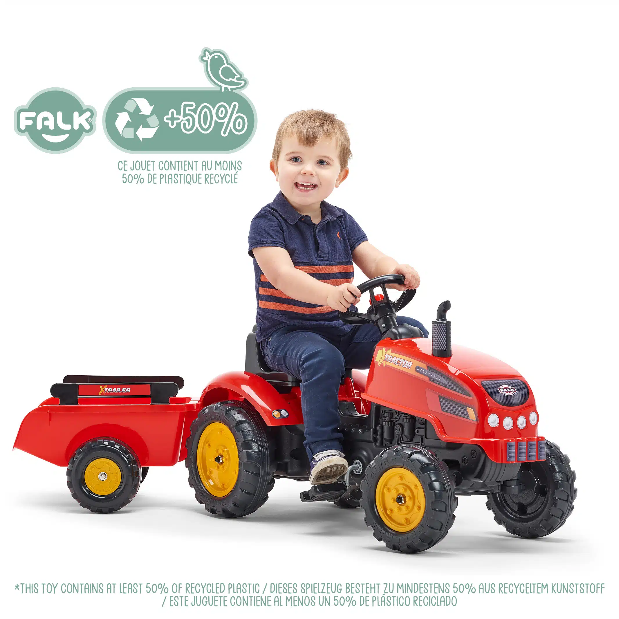 Enfant sur tracteur