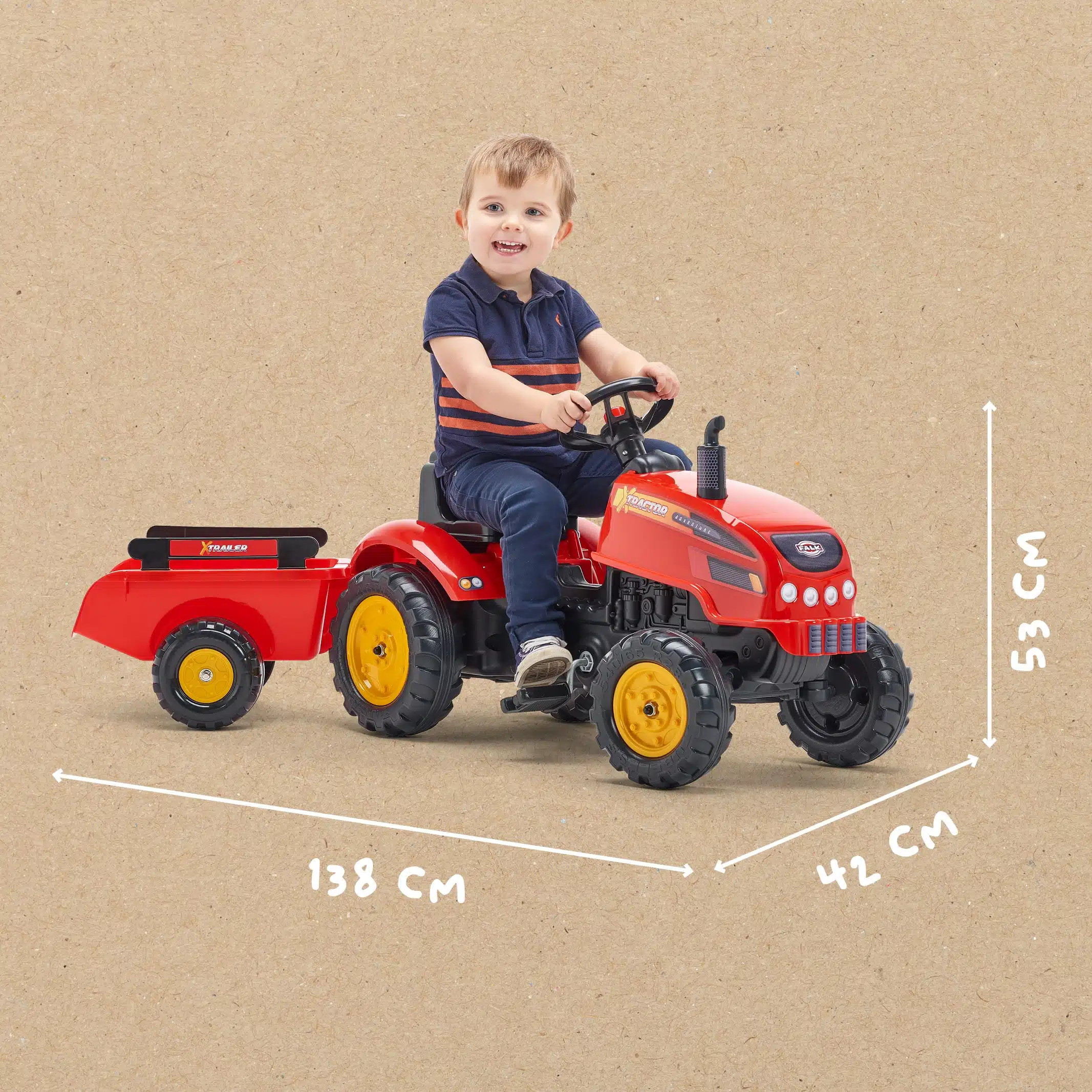 Dimensions - Enfant sur Xtracteur