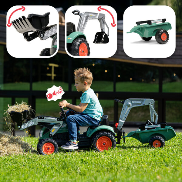 Fonctions - Enfant sur Tractopelle Farm Lander