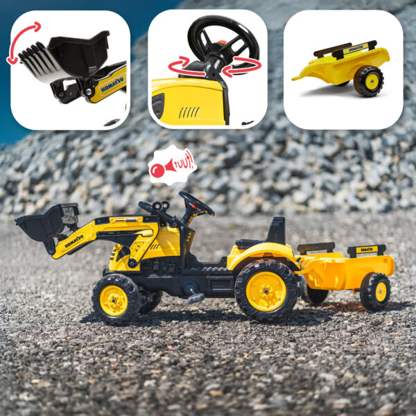 Fonctions tractopelle Komatsu