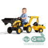 Enfant sur Tractopelle Komatsu