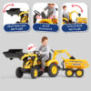 Enfant sur Maxi tractopelle Komatsu