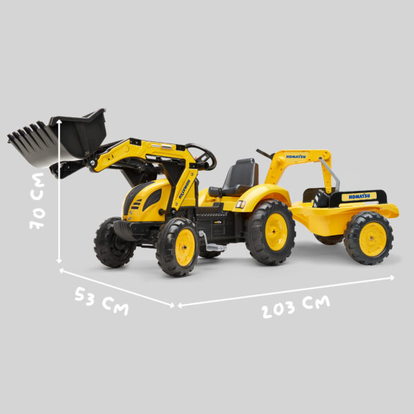 Dimensions Tractopelle Komatsu