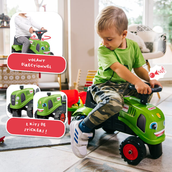 Tractor Baby Claas con remolque, pala y rastrillo - Imagen 3