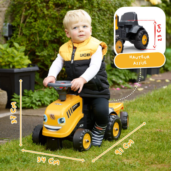 Dimensions - Enfant sur porteur JCB