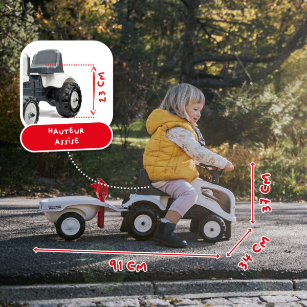Dimensions - Enfant sur Porteur tracteur Valtra