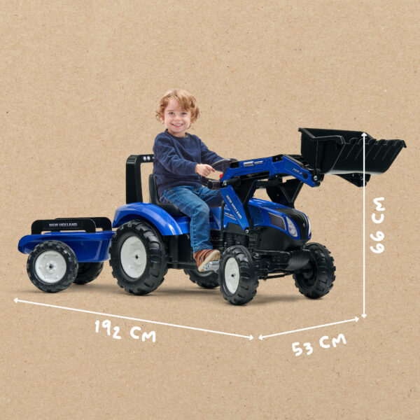 Dimensions Tractopelle New Holland