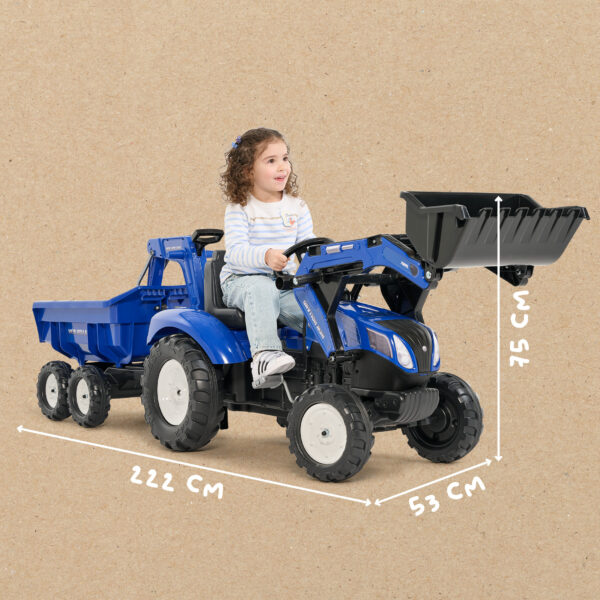 Dimensions Maxi tractopelle New Holland