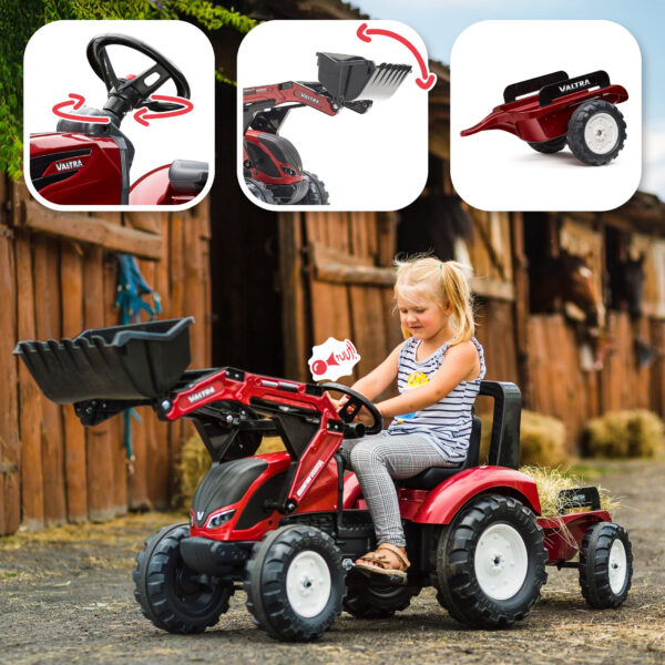 Fonctions - Enfant sur tractopelle Valtra