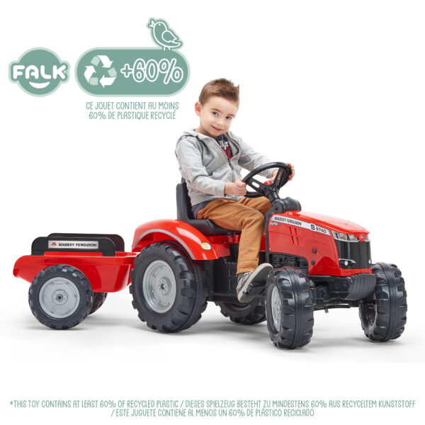 Enfant sur Tracteur Massey Ferguson