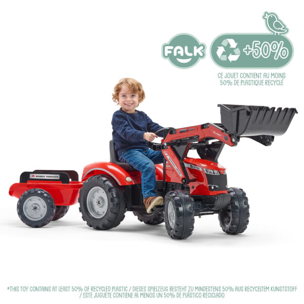 Enfant sur Tracteur Massey Ferguson
