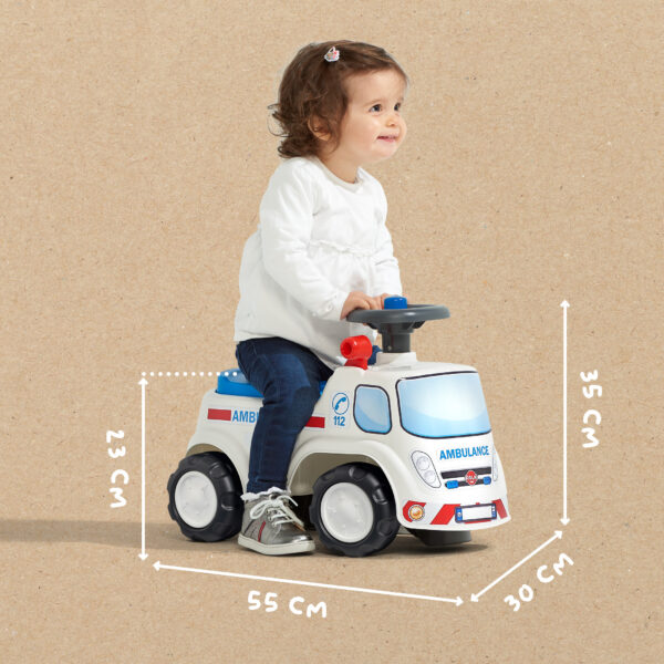 Dimensions - Enfant sur porteur Ambulance