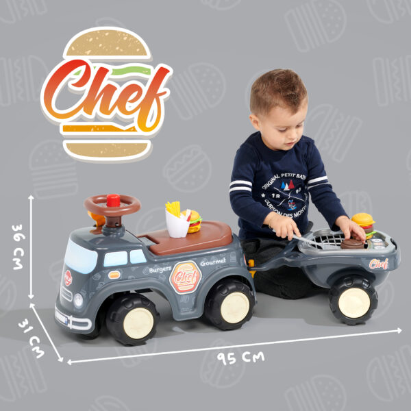 Dimensions - Enfant avec porteur Food Truck