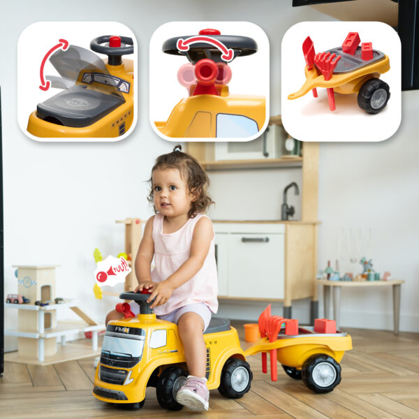 Fonctions - Enfant sur porteur camion Volvo