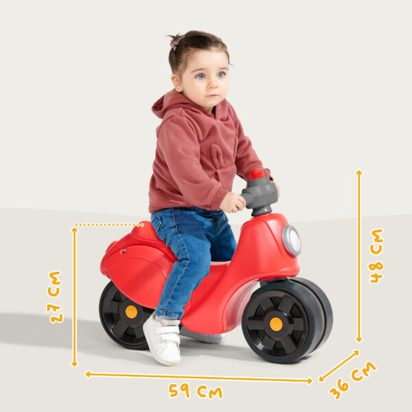 DImensions - Enfant sur scooter draisienne Strada