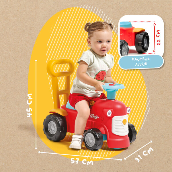 Dimensions - Enfant sur porteur tracteur Maurice