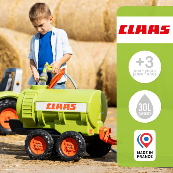 Enfant avec citerne Claas