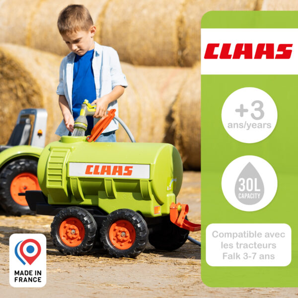 Enfant avec citerne Claas