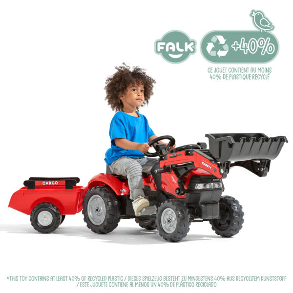 Enfant sur tracteur Case IH