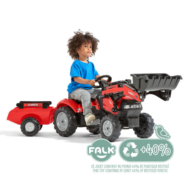 Enfant sur tracteur Case IH
