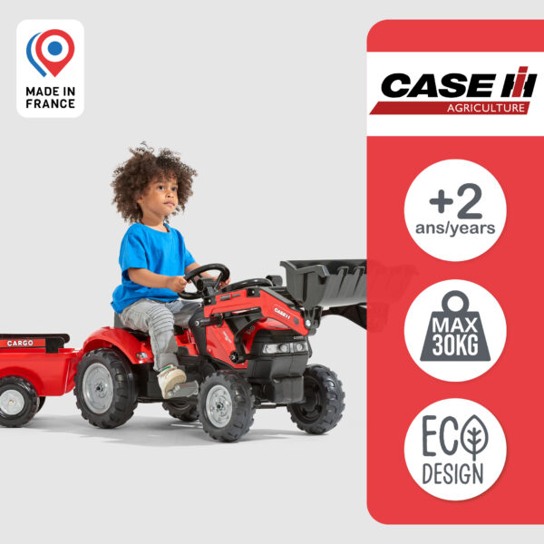 Enfant sur tracteur Case IH