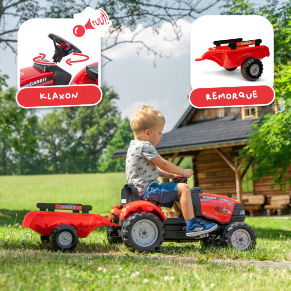 Enfant sur Tracteur Case IH
