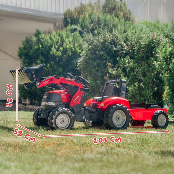 Dimensions tractopelle Case IH