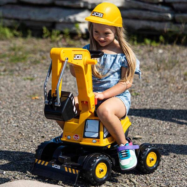 spielende Kind Bagger JCB